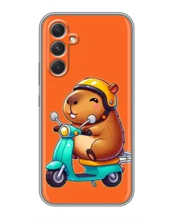 Чохол для Realme 15x з картинкою «Капібара на скутері»
