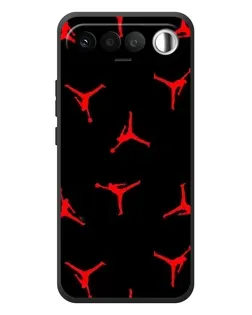 Чехол для RealMe 16 5G с картинкой «Jordan Red Pattern»