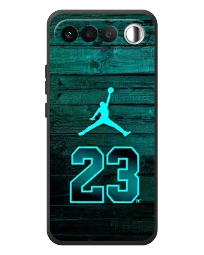 Чехол для RealMe 16 5G с картинкой «Jordan Cyan 23»