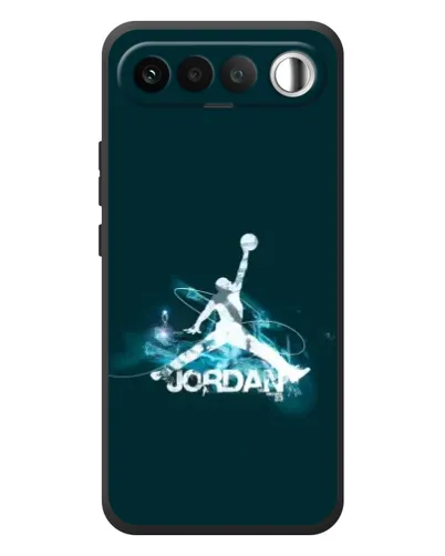 Чехол для RealMe 16 5G с картинкой «Jordan Blue Fire»
