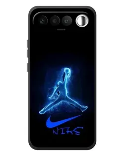 Чехол для RealMe 16 5G с картинкой «Jordan Neon Blue»
