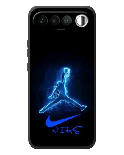 Чехол для RealMe 16 5G с картинкой «Jordan Neon Blue»
