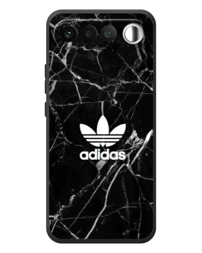 Чехол для RealMe 16 5G с картинкой «Белый мрамор Adidas»
