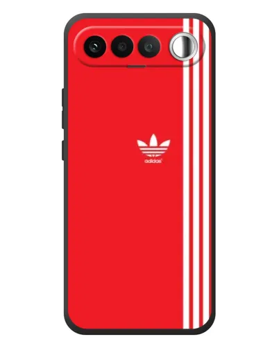 Чехол для RealMe 16 5G с картинкой «Красный минимализм Adidas»