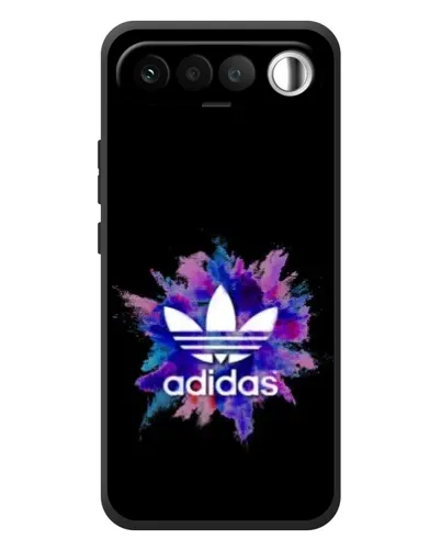 Чехол для RealMe 16 5G с картинкой «Взрыв красок Adidas»