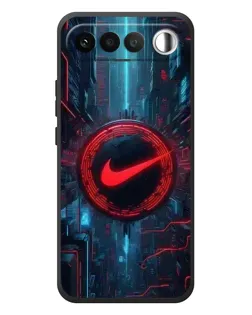 Чехол для RealMe 16 5G с картинкой «Техногенный стиль Nike»