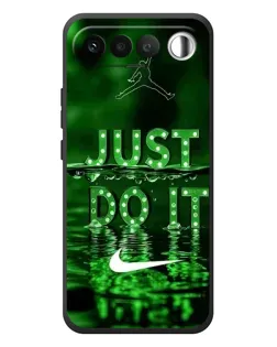 Чехол для RealMe 16 5G с картинкой «Зеленый неоновый Nike»