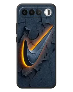 Чехол для RealMe 16 5G с картинкой «Объемный логотип Найк»