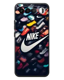Чехол для RealMe 16 5G с картинкой «Коллекция кроссовок Nike»
