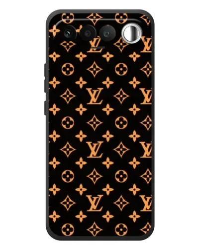 Чехол для RealMe 16 5G с картинкой «Золотая монограмма LV»