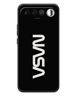 Чехол для RealMe 16 5G с картинкой «NASA — вертикальный логотип»