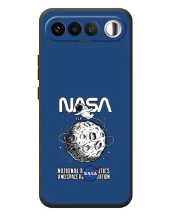 Чехол для RealMe 16 5G с картинкой «NASA — лунная миссия»