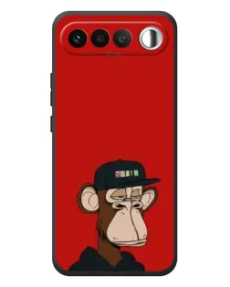 Чехол для RealMe 16 5G с картинкой «Bored Ape — красный фон» Чехол для RealMe 16 5G с картинкой «Bored Ape — красный фон»