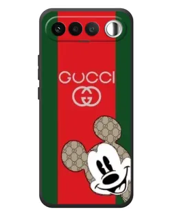Чехол для RealMe 16 5G с картинкой «Gucci — полосы и Микки» Чехол для RealMe 16 5G с картинкой «Gucci — полосы и Микки»