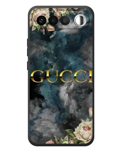 Чехол для RealMe 16 5G с картинкой «Абстрактные цветы Gucci»