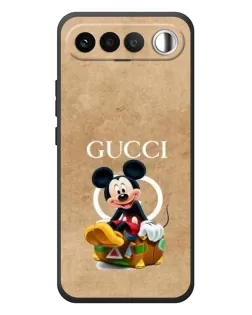 Чехол для RealMe 16 5G с картинкой «Микки Маус Gucci — крафт» Чехол для RealMe 16 5G с картинкой «Микки Маус Gucci — крафт»
