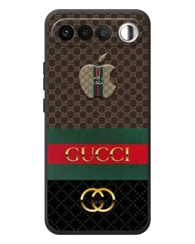 Чехол для RealMe 16 5G с картинкой «Gucci — брендированный десерт»