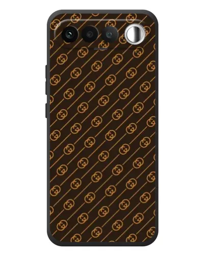 Чехол для RealMe 16 5G с картинкой «Gucci — золотые диагонали»