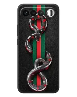 Чехол для RealMe 16 5G с картинкой «Gucci — змея на полосе» Чехол для RealMe 16 5G с картинкой «Gucci — змея на полосе»