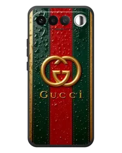 Чехол для RealMe 16 5G с картинкой «Gucci — фирменная полоса и золото» Чехол для RealMe 16 5G с картинкой «Gucci — фирменная полоса и золото»