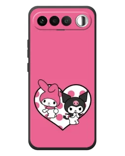Чехол для RealMe 16 5G с картинкой «Kuromi и My Melody»