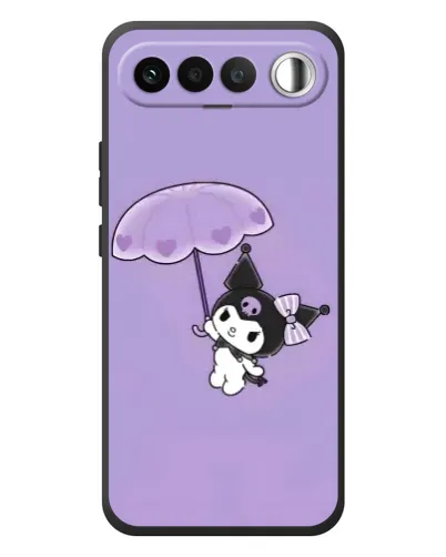 Чехол для RealMe 16 5G с картинкой «Kuromi с зонтиком»
