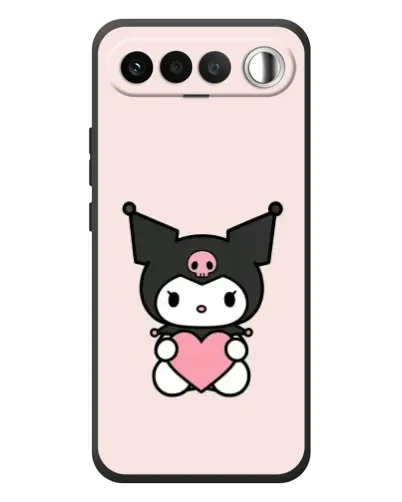 Чехол для RealMe 16 5G с картинкой «Kuromi и сердце»