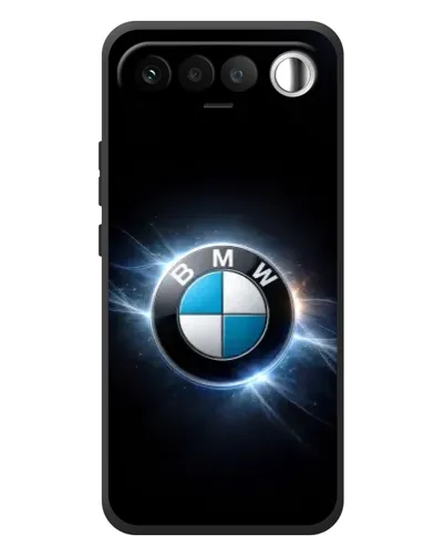 Чехол для RealMe 16 5G с картинкой «BMW — неоновое сияние»