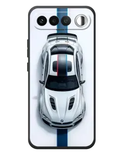 Чехол для RealMe 16 5G с картинкой «Вид сверху — BMW M»