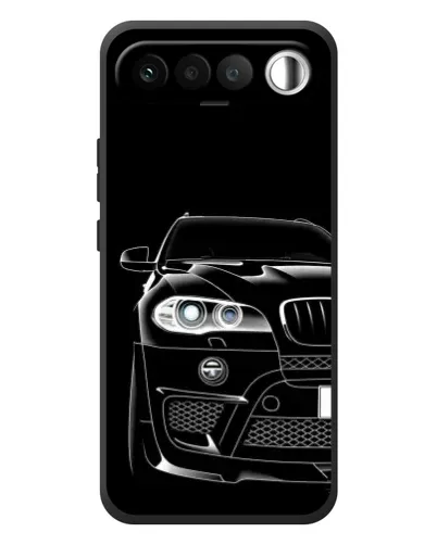 Чехол для RealMe 16 5G с картинкой «Темный силуэт BMW»