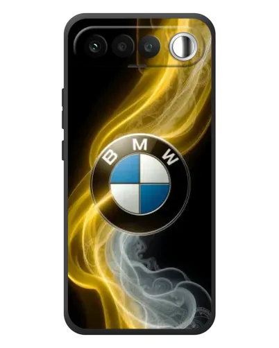 Чехол для RealMe 16 5G с картинкой «Золотистый дым BMW»