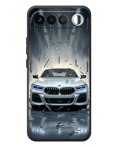 Чехол для RealMe 16 5G с картинкой «BMW в свете фар»