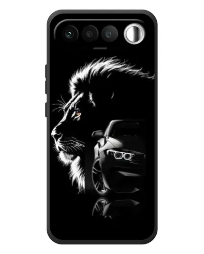 Чехол для RealMe 16 5G с картинкой «BMW и лев»