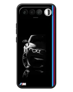 Чехол для RealMe 16 5G с картинкой «Силуэт BMW в темноте»