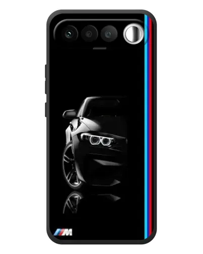 Чехол для RealMe 16 5G с картинкой «Силуэт BMW в темноте»
