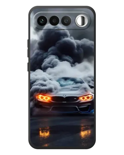 Чехол для RealMe 16 5G с картинкой «BMW в дыму»