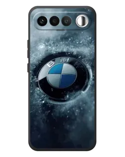Чехол для RealMe 16 5G с картинкой «Логотип BMW — лед»