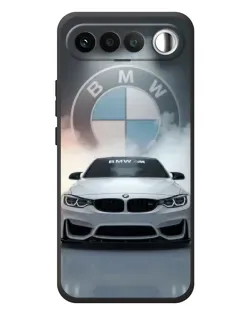 Чехол для RealMe 16 5G с картинкой «BMW в белом дыму»