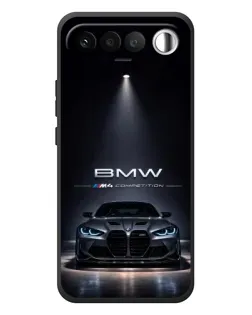 Чехол для RealMe 16 5G с картинкой «BMW сквозь ночной город»