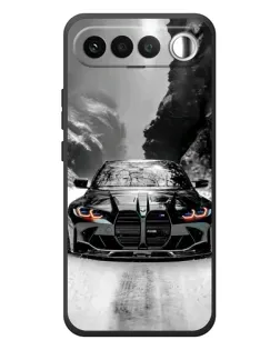 Чехол для RealMe 16 5G с картинкой «BMW — акварельный дрифт»