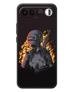 Чохол для RealMe 16 5G з картинкою «PUBG — вогняний силует»