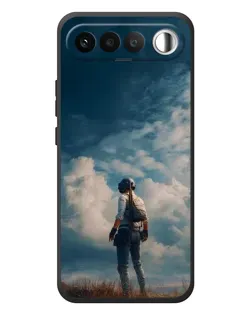 Чохол для RealMe 16 5G з картинкою «Герой PUBG на скелі»