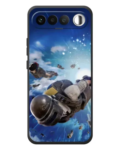 Чехол для RealMe 16 5G с картинкой «Десант PUBG — прыжок» Чехол для RealMe 16 5G с картинкой «Десант PUBG — прыжок»