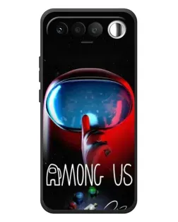 Чохол для RealMe 16 5G з картинкою «Червоний імпостер — макро»