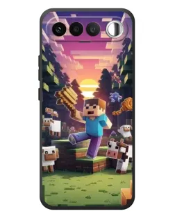 Чехол для RealMe 16 5G с картинкой «Стив на ферме» Чехол для RealMe 16 5G с картинкой «Стив на ферме»