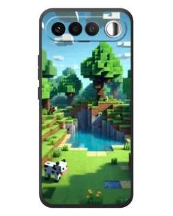 Чехол для RealMe 16 5G с картинкой «Minecraft летний день»