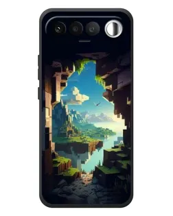 Чехол для RealMe 16 5G с картинкой «Вид из пещеры»