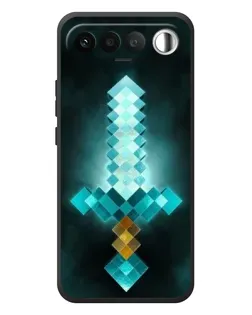 Чехол для RealMe 16 5G с картинкой «Алмазный меч неон»