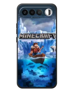 Чехол для RealMe 16 5G с картинкой «Minecraft ледяной мир»