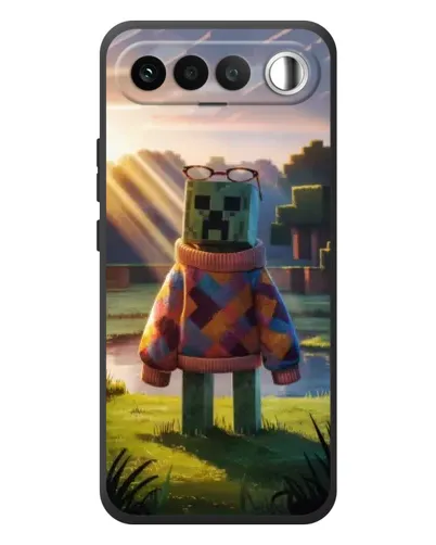 Чехол для RealMe 16 5G с картинкой «Крипер в свитере» Чехол для RealMe 16 5G с картинкой «Крипер в свитере»
